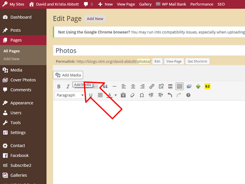 How to create WordPress Galleries in Posts or Pages